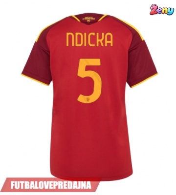 Lacne Ženy Futbalové dres AS Roma Evan Ndicka #5 2026-27 Krátky Rukáv - Domáci